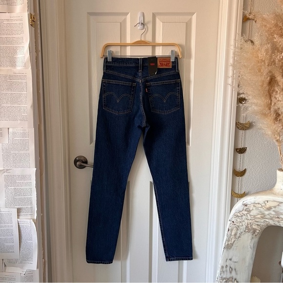 LEVIS 501 Dark Wash High Rise Skinny Jeans - Picture 5 of 12